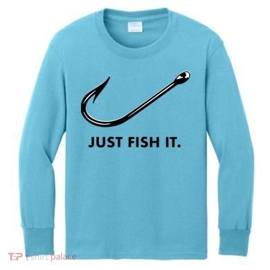 Just Fish It Kids Long Sleeve Shirt