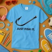 Just Fish It Kids T-Shirt thumb 3
