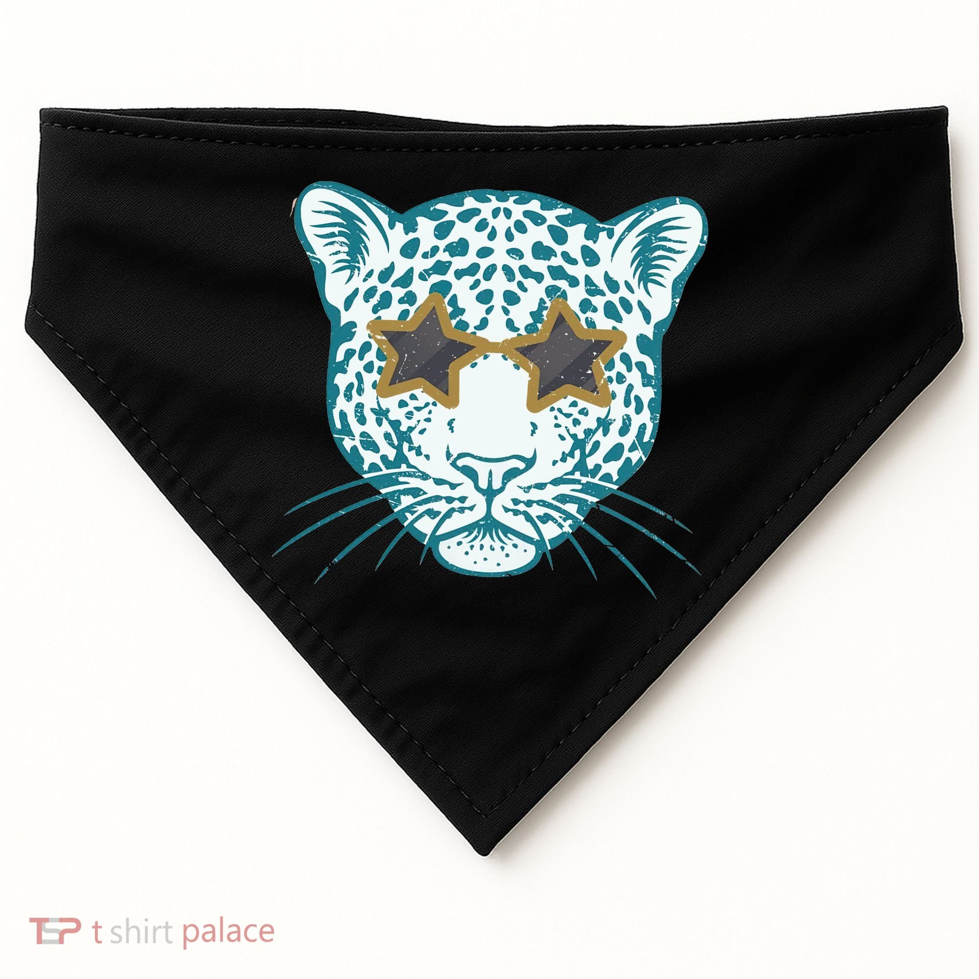 Football Jags Leopard Star USA-Made Doggie Bandana