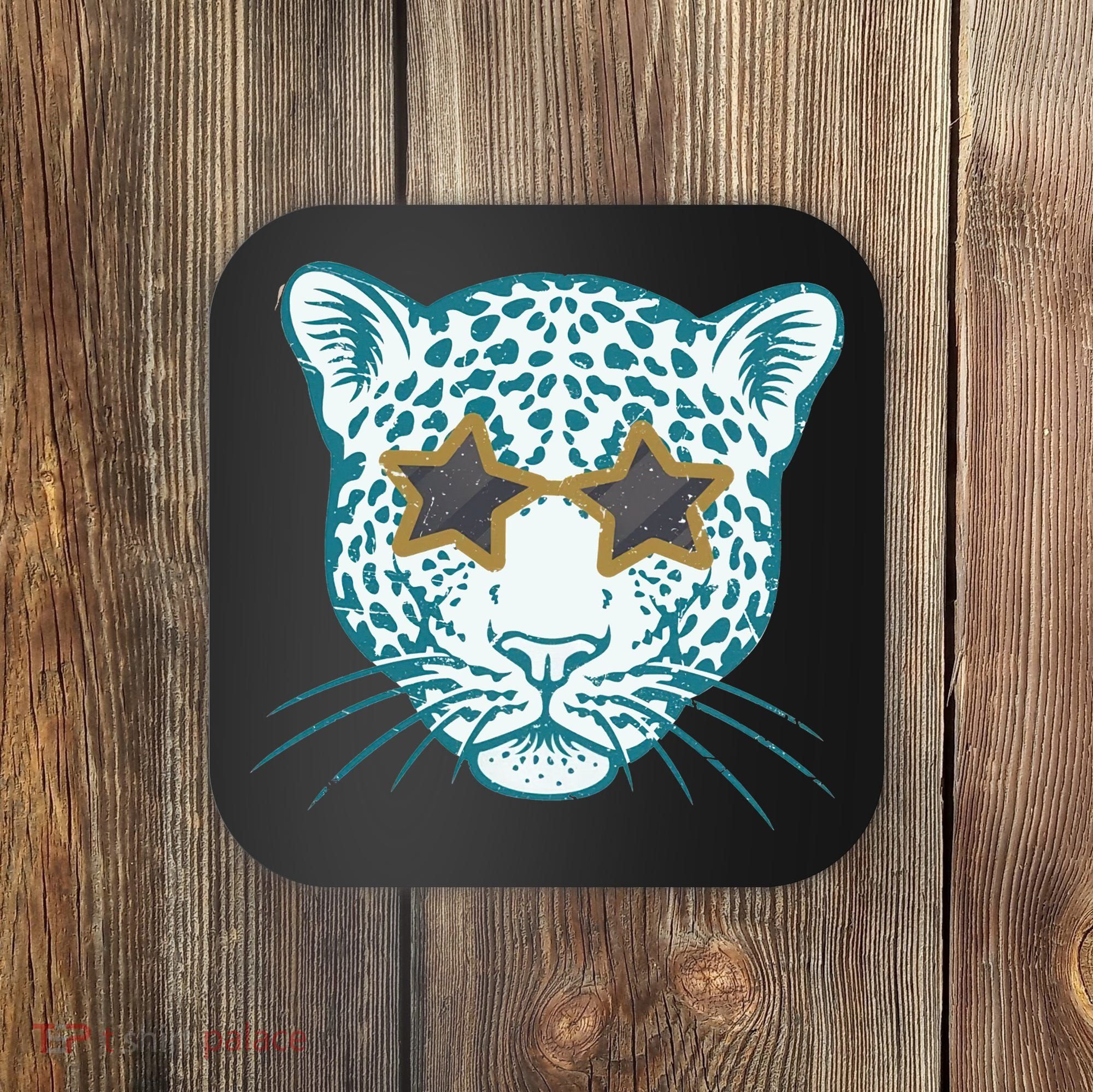 Football Jags Leopard Star Coaster
