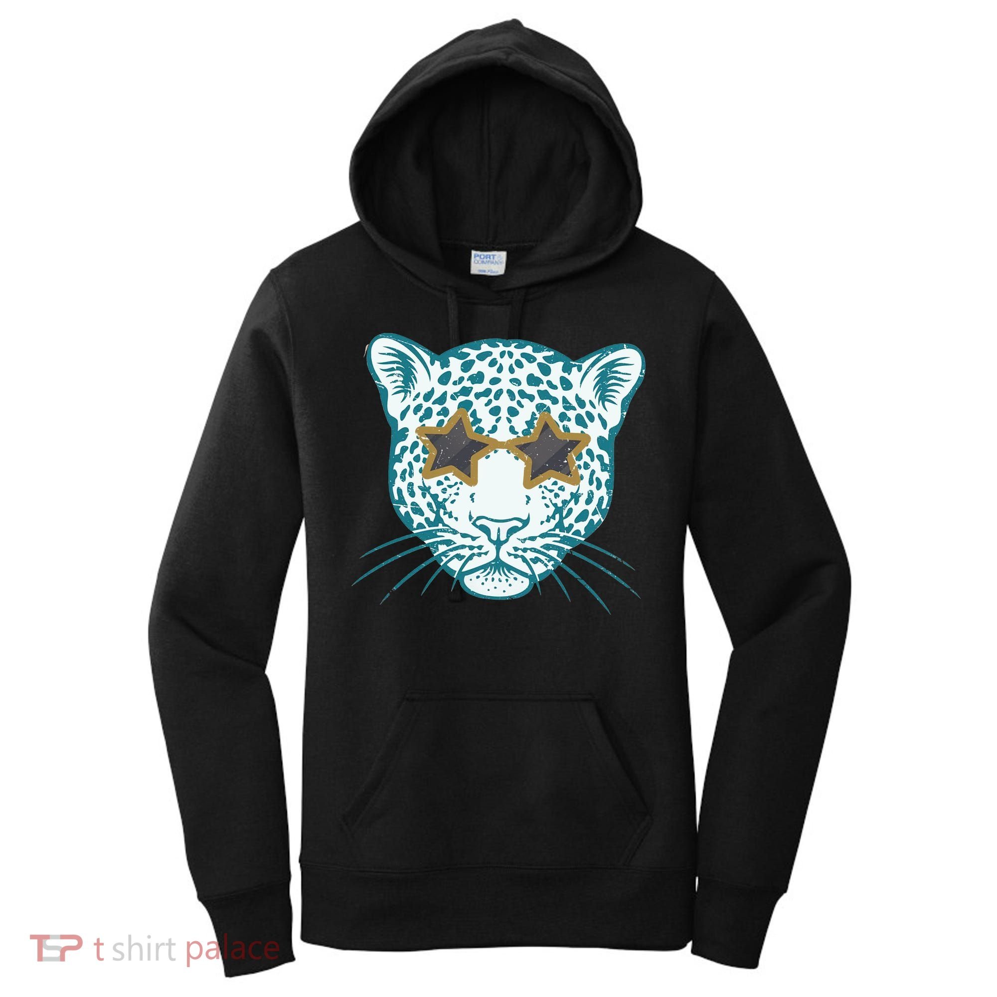 Football Jags Leopard Star Women's Hoodie