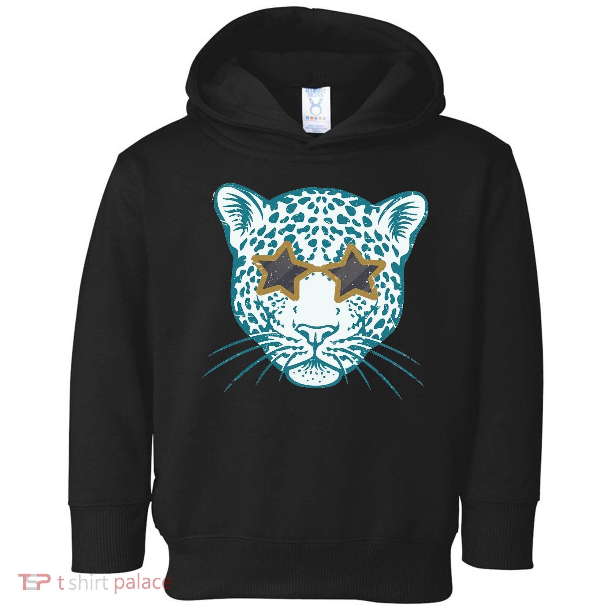Football Jags Leopard Star Toddler Hoodie