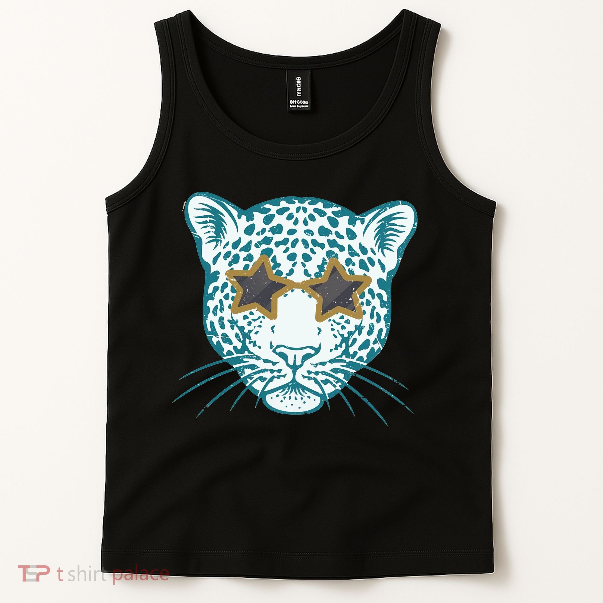 Football Jags Leopard Star Tank Top