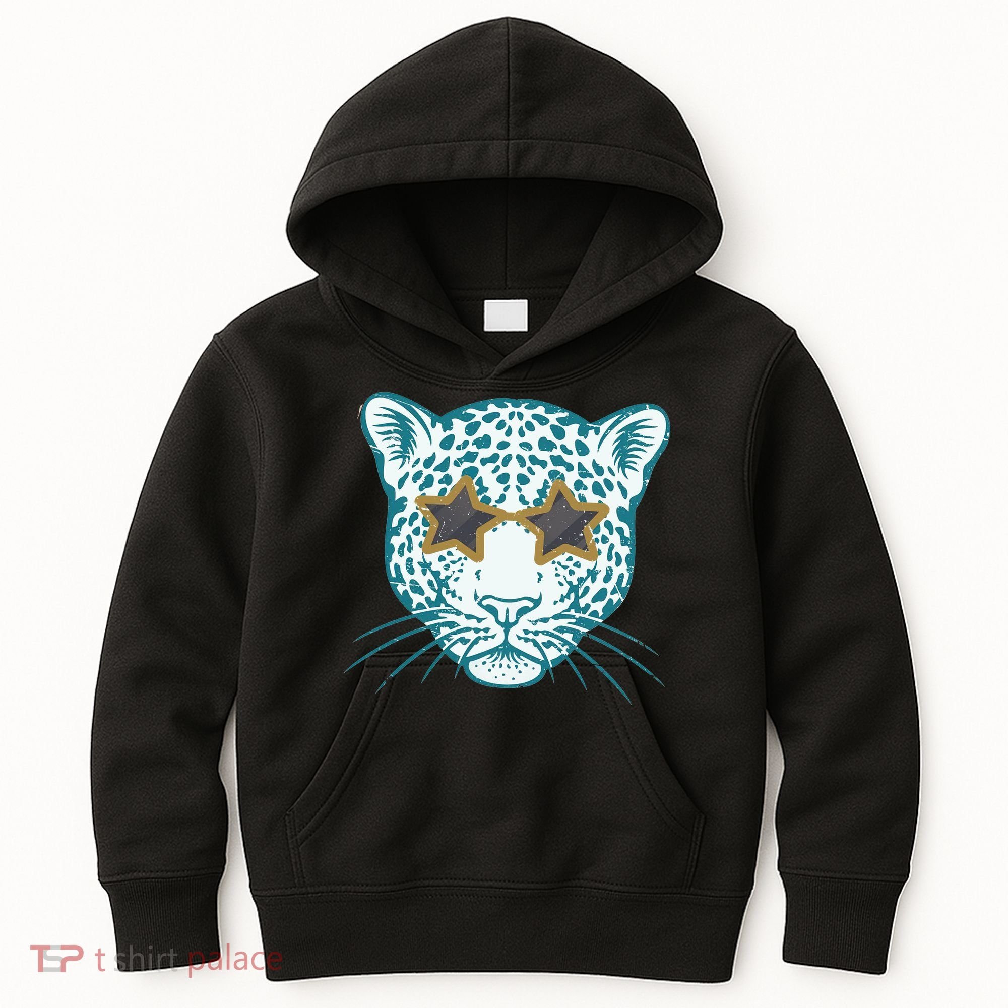 Football Jags Leopard Star Kids Hoodie