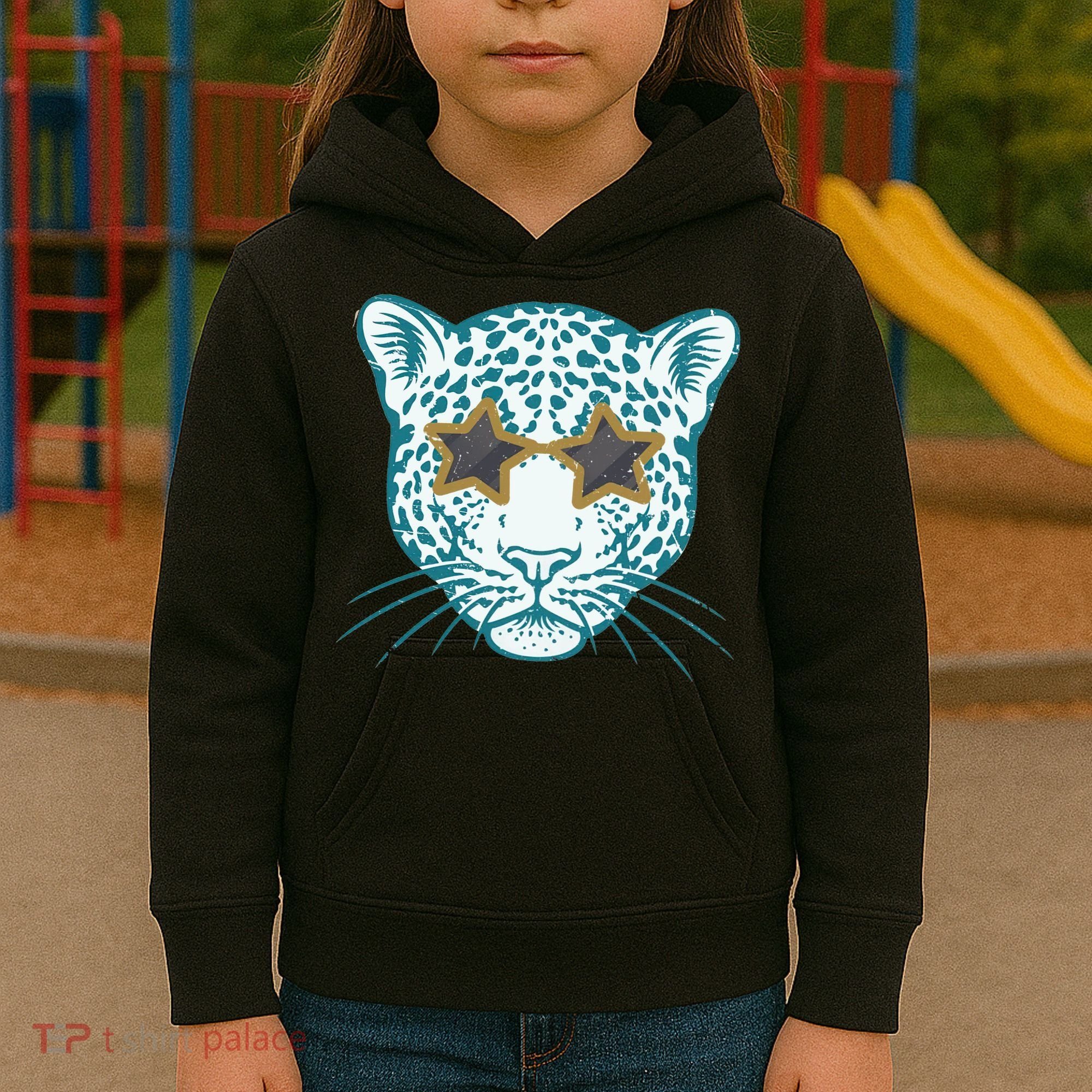Football Jags Leopard Star Kids Hoodie