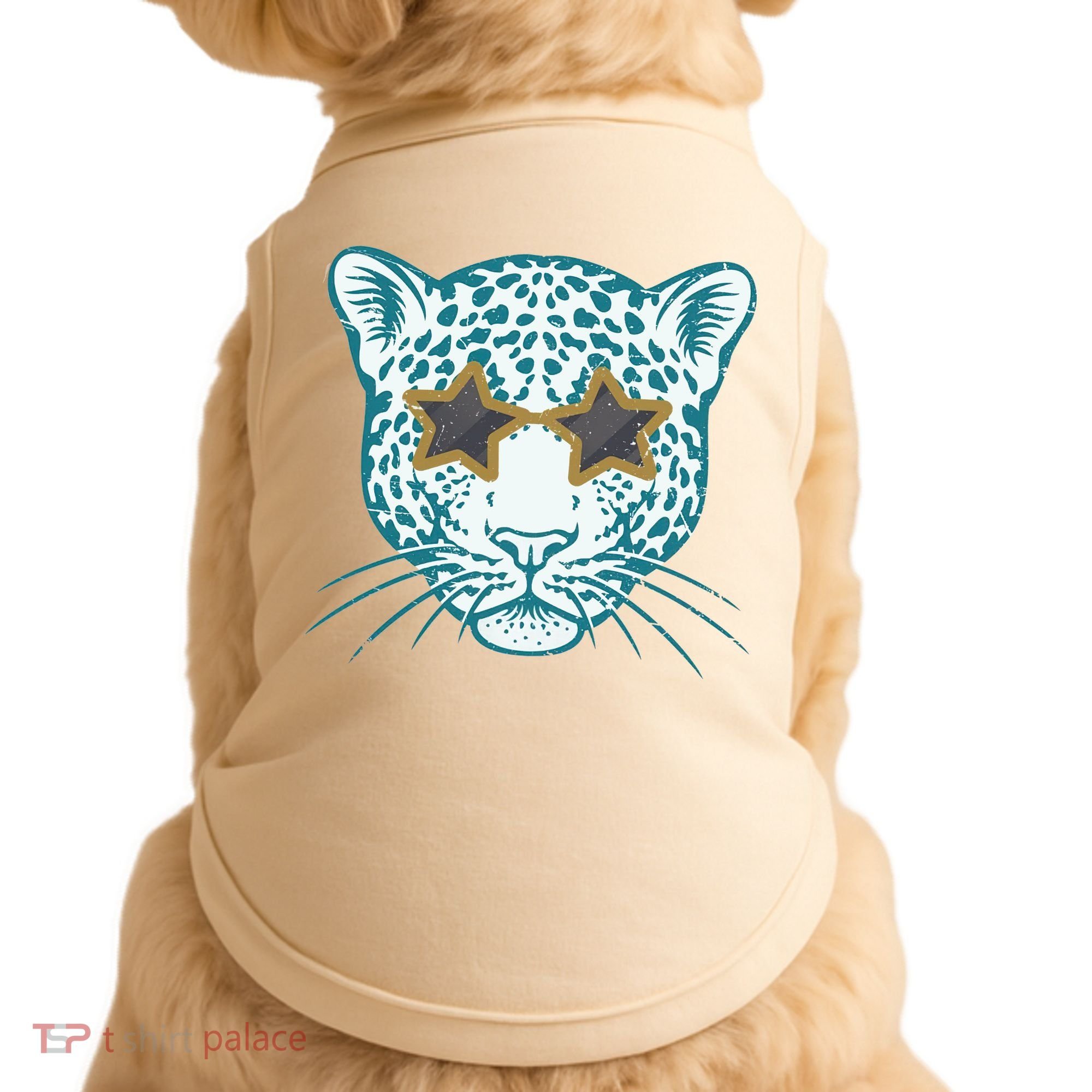 Football Jags Leopard Star Doggie Tank