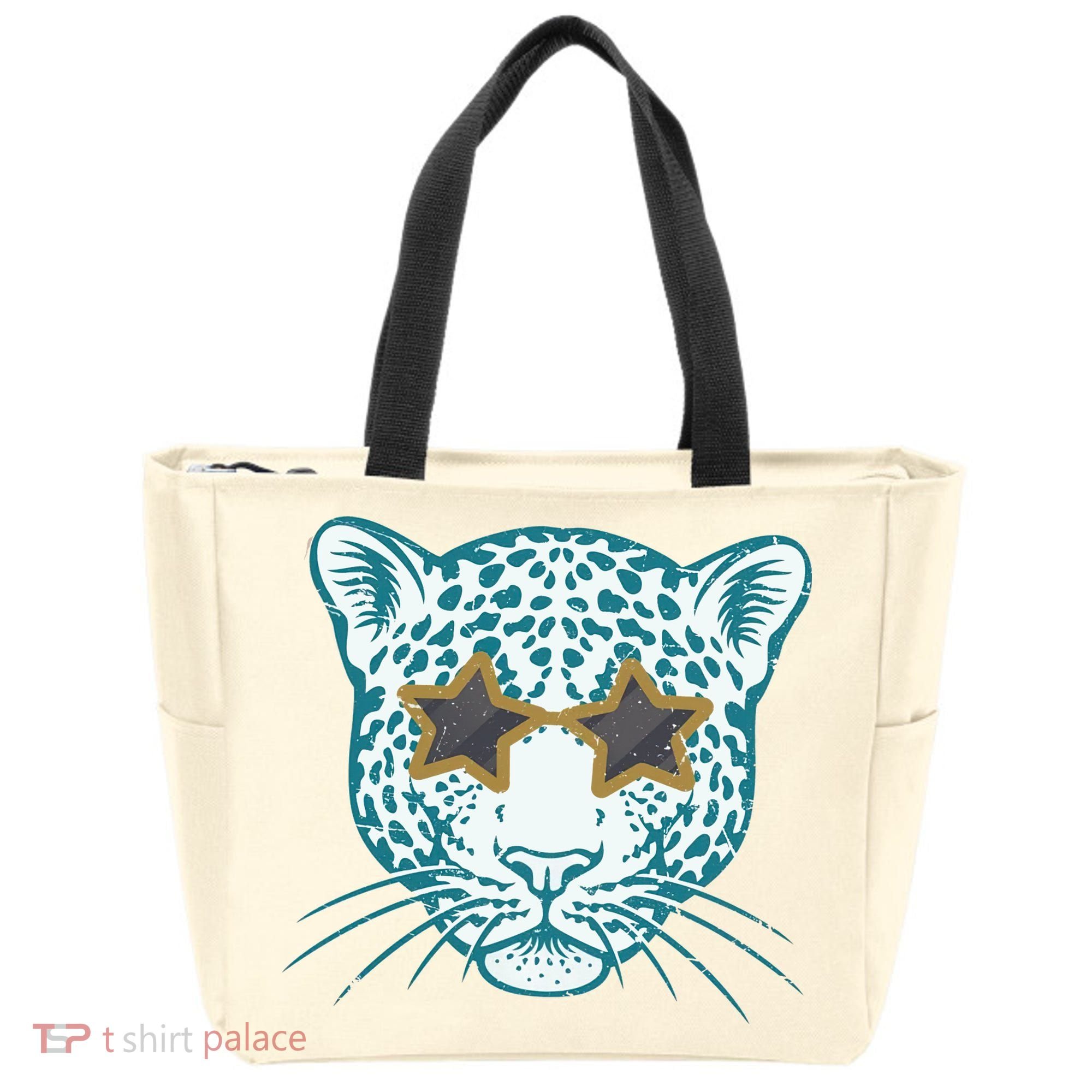 Football Jags Leopard Star Tote Bag