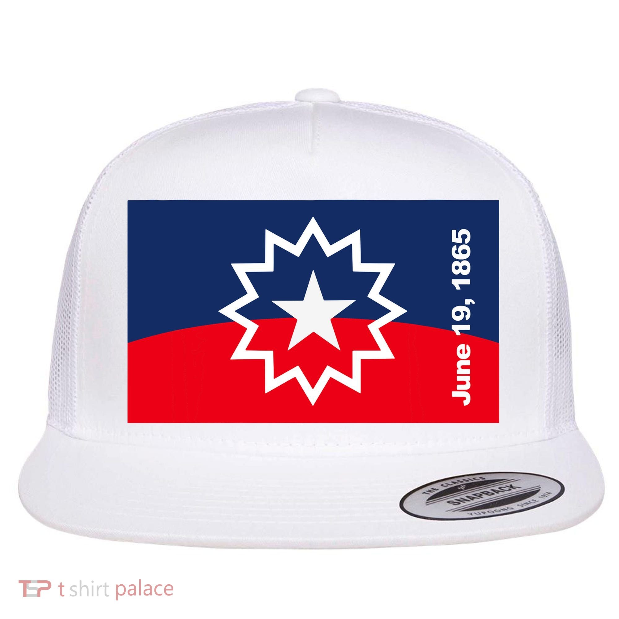 Juneteenth Flag Flat Bill Trucker Hat