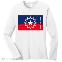 Juneteenth Flag Women's Long Sleeve Shirt thumb 0