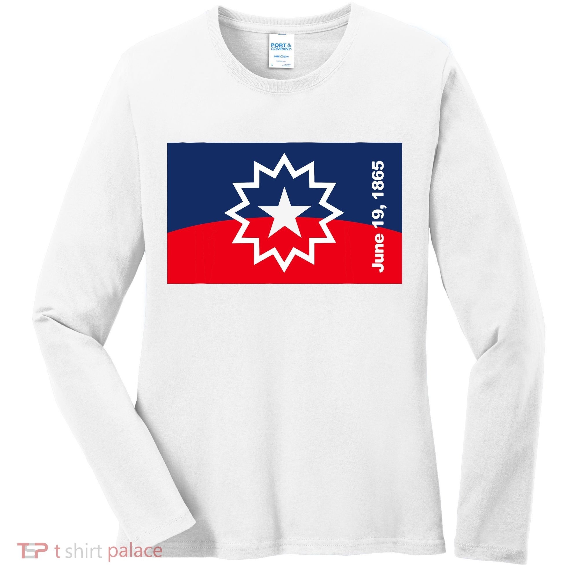 Juneteenth Flag Women's Long Sleeve Shirt