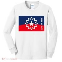 Juneteenth Flag Kids Long Sleeve Shirt thumb 0