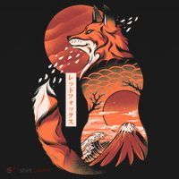 Japanese Fox Button thumb 1