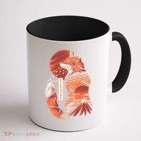 Japanese Fox Coffee Mug thumb 1