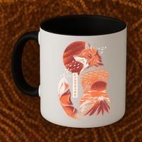 Japanese Fox Coffee Mug thumb 2