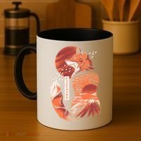 Japanese Fox Coffee Mug thumb 4