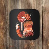 Japanese Fox Coaster thumb 0