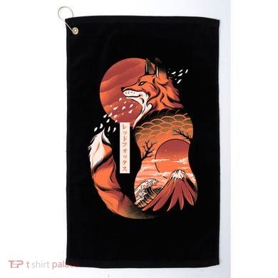 Japanese Fox Golf Towel