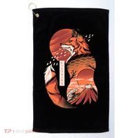 Japanese Fox Golf Towel thumb 0