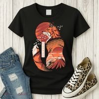 Japanese Fox Women's T-Shirt thumb 3