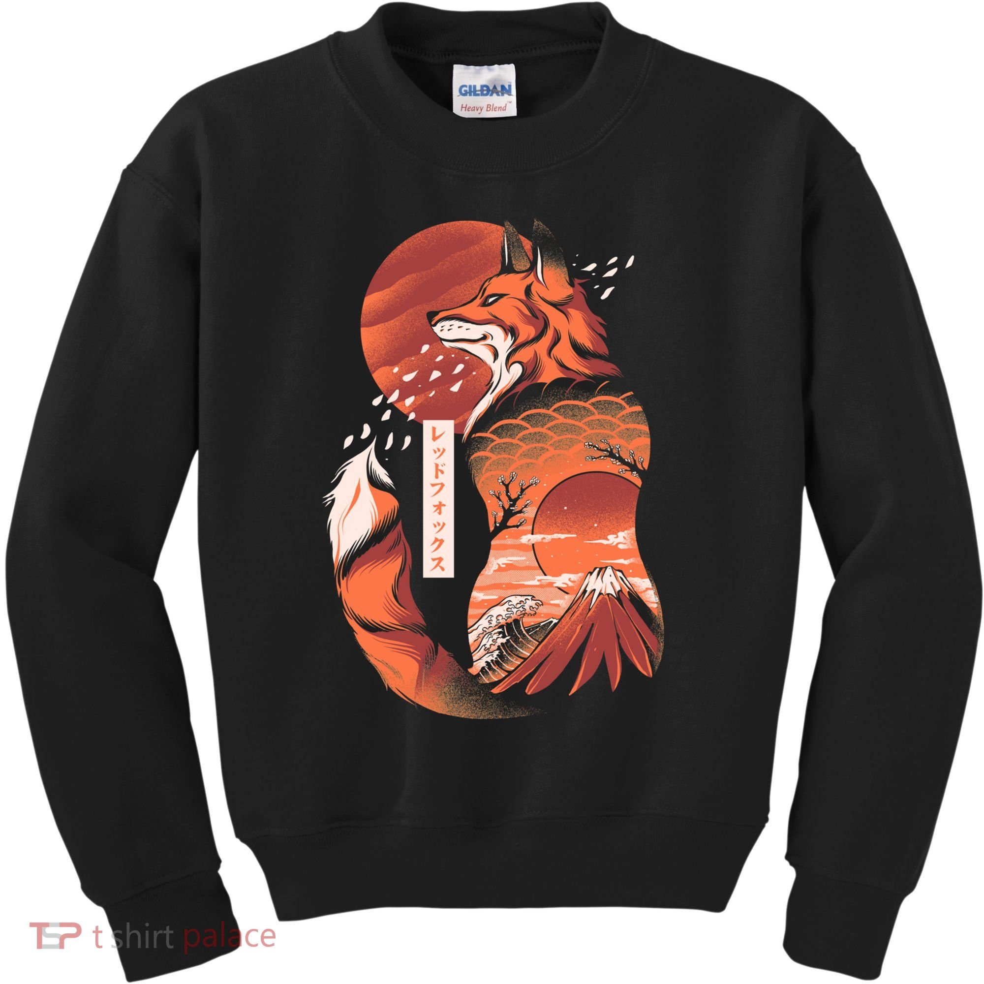 Japanese Fox Kids Sweatshirt