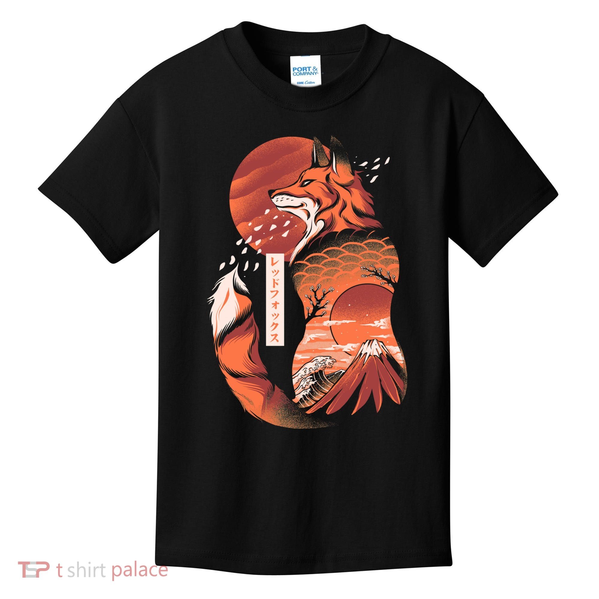Japanese Fox Kids T-Shirt