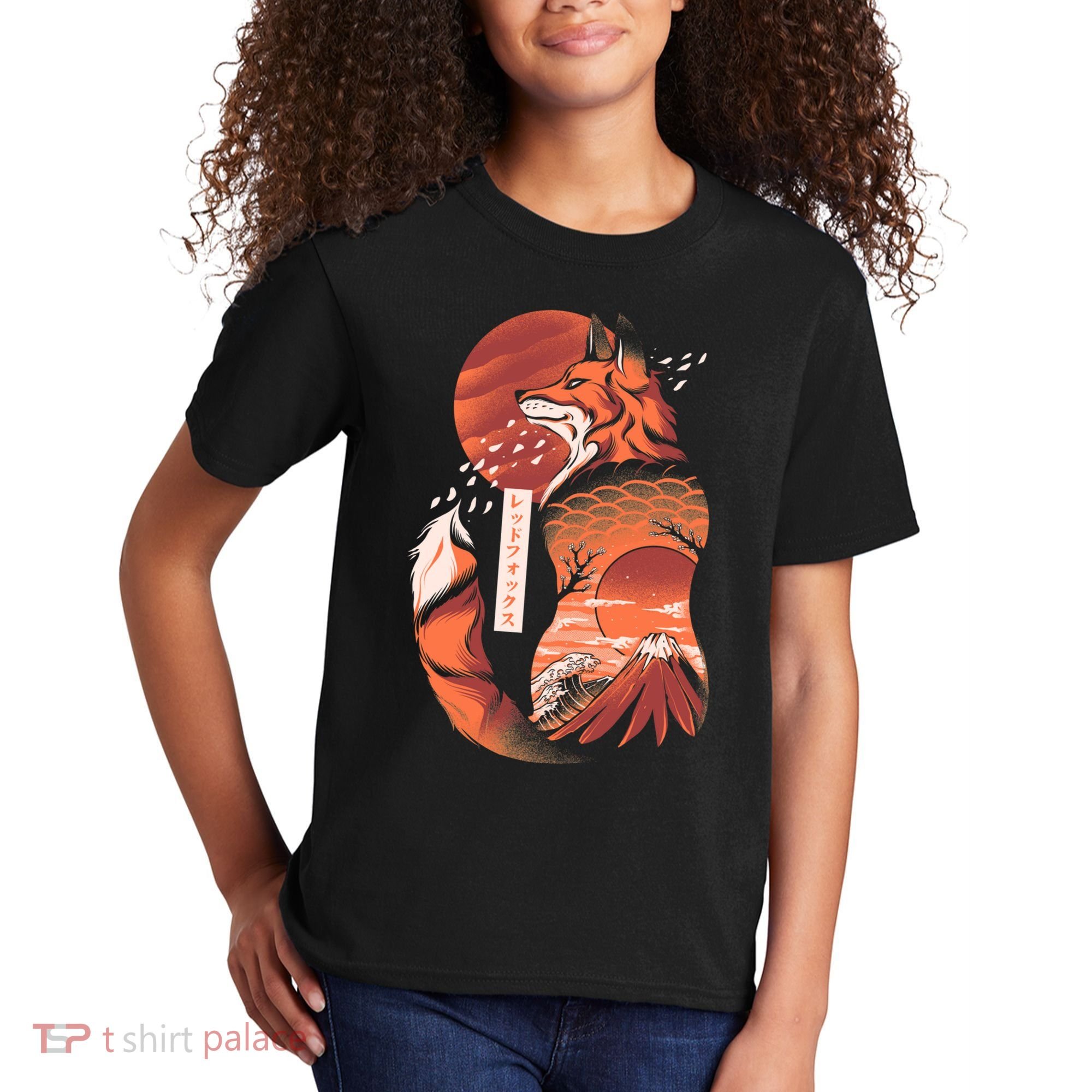 Japanese Fox Kids T-Shirt
