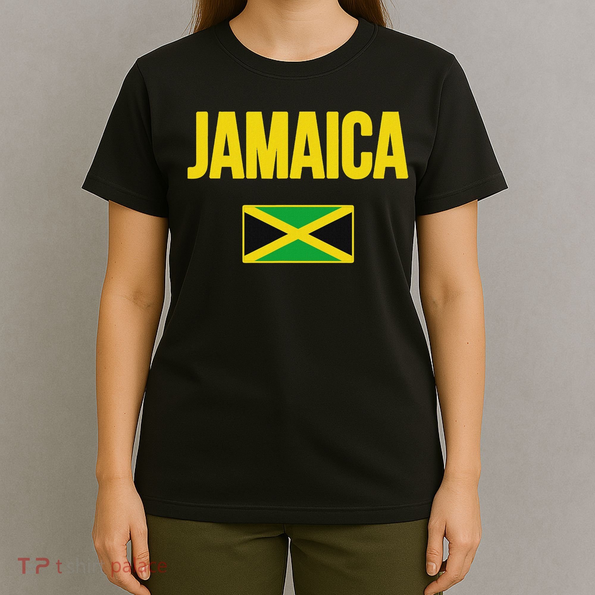 Jamaican Flag Jamaica Souvenir Love Travel Vacation T-Shirt