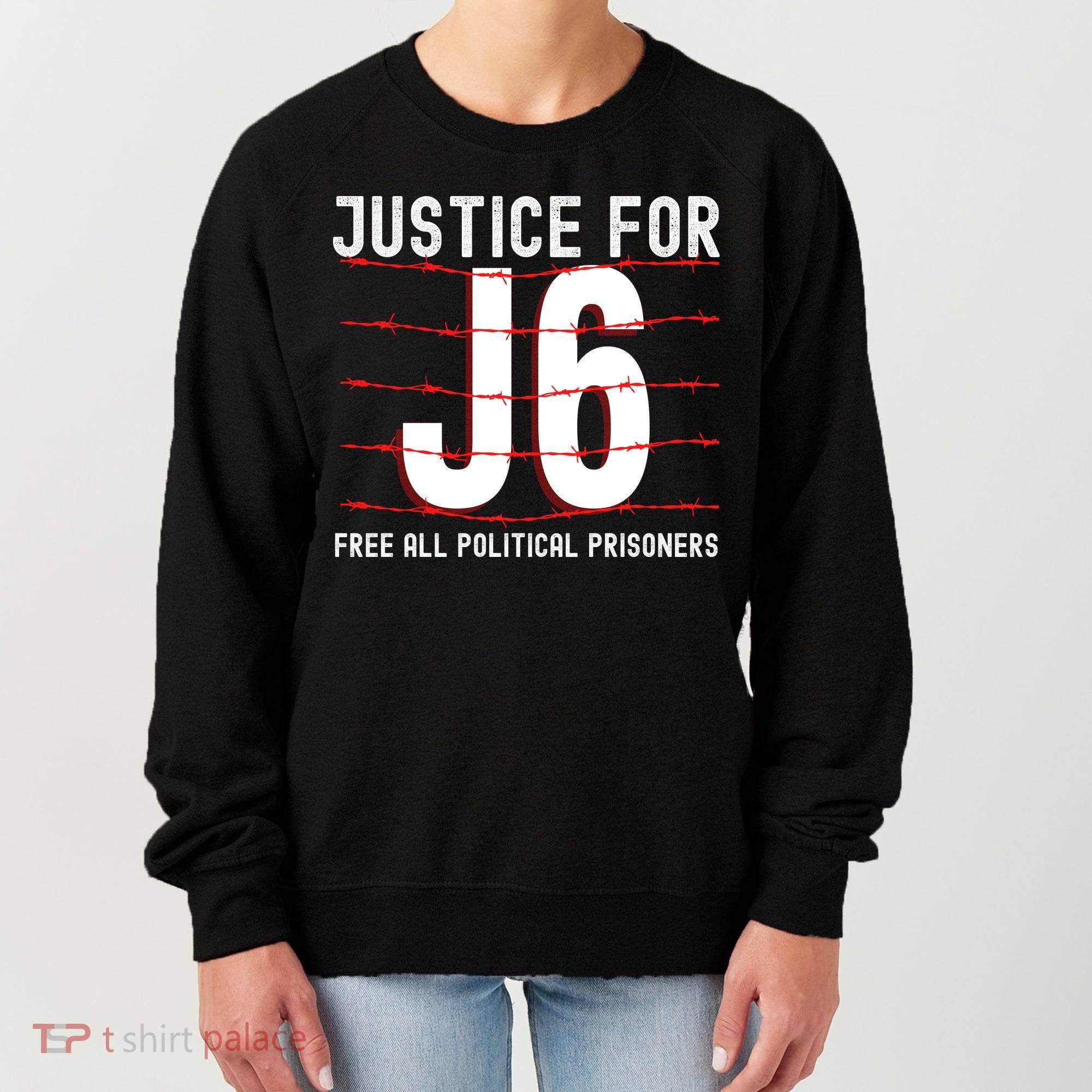 Justice For J6 Conservative Women's Sweatshirt