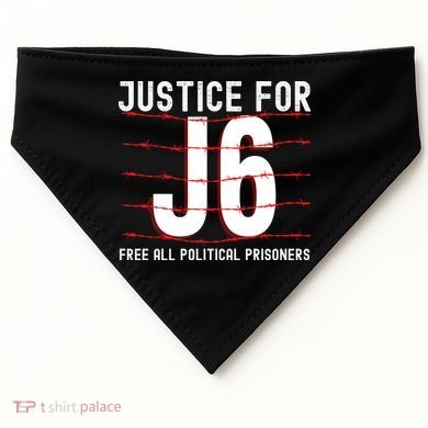 Justice For J6 Conservative USA-Made Doggie Bandana