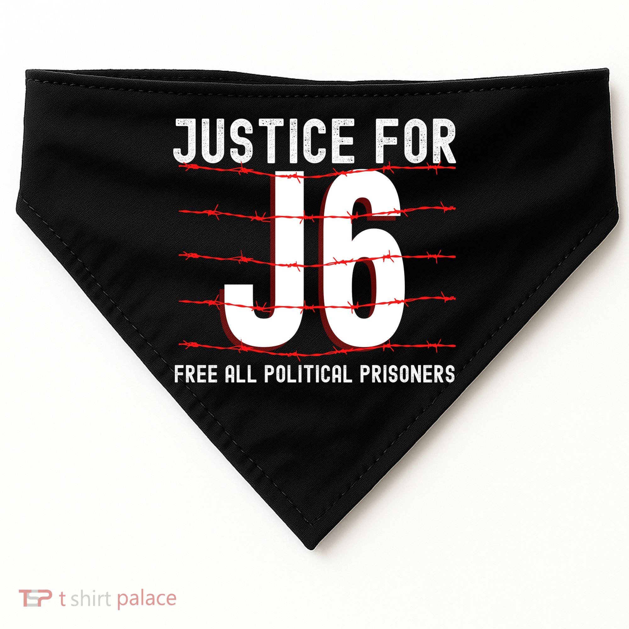 Justice For J6 Conservative USA-Made Doggie Bandana