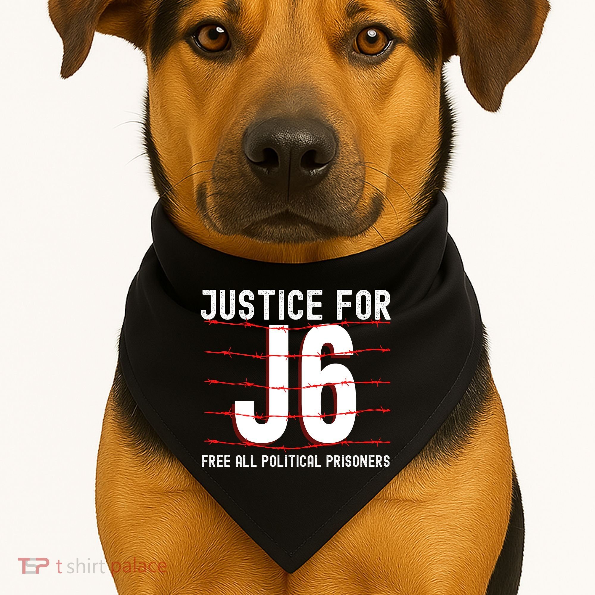 Justice For J6 Conservative USA-Made Doggie Bandana