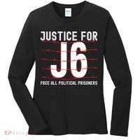 Justice For J6 Conservative Women's Long Sleeve Shirt thumb 0