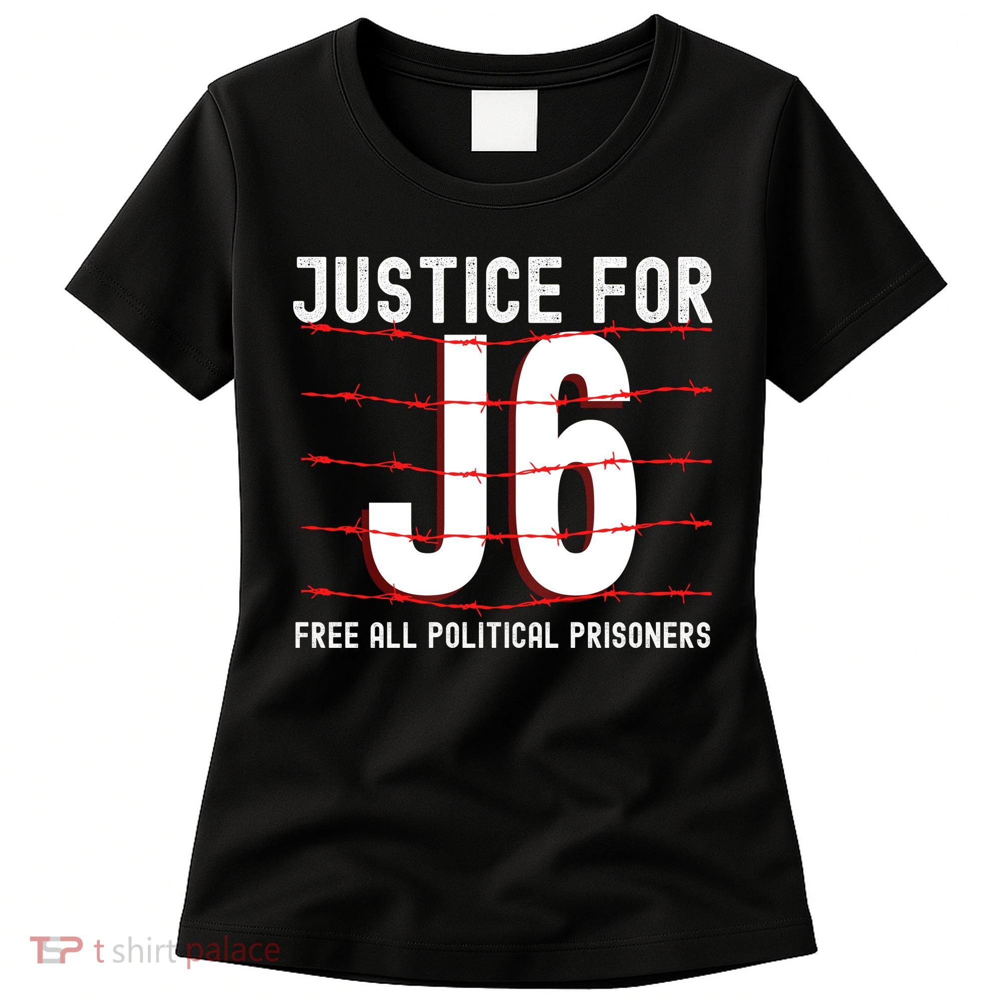 Justice For J6 Conservative Women's T-Shirt