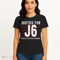 Justice For J6 Conservative Women's T-Shirt thumb 4