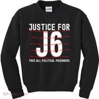 Justice For J6 Conservative Kids Sweatshirt thumb 0