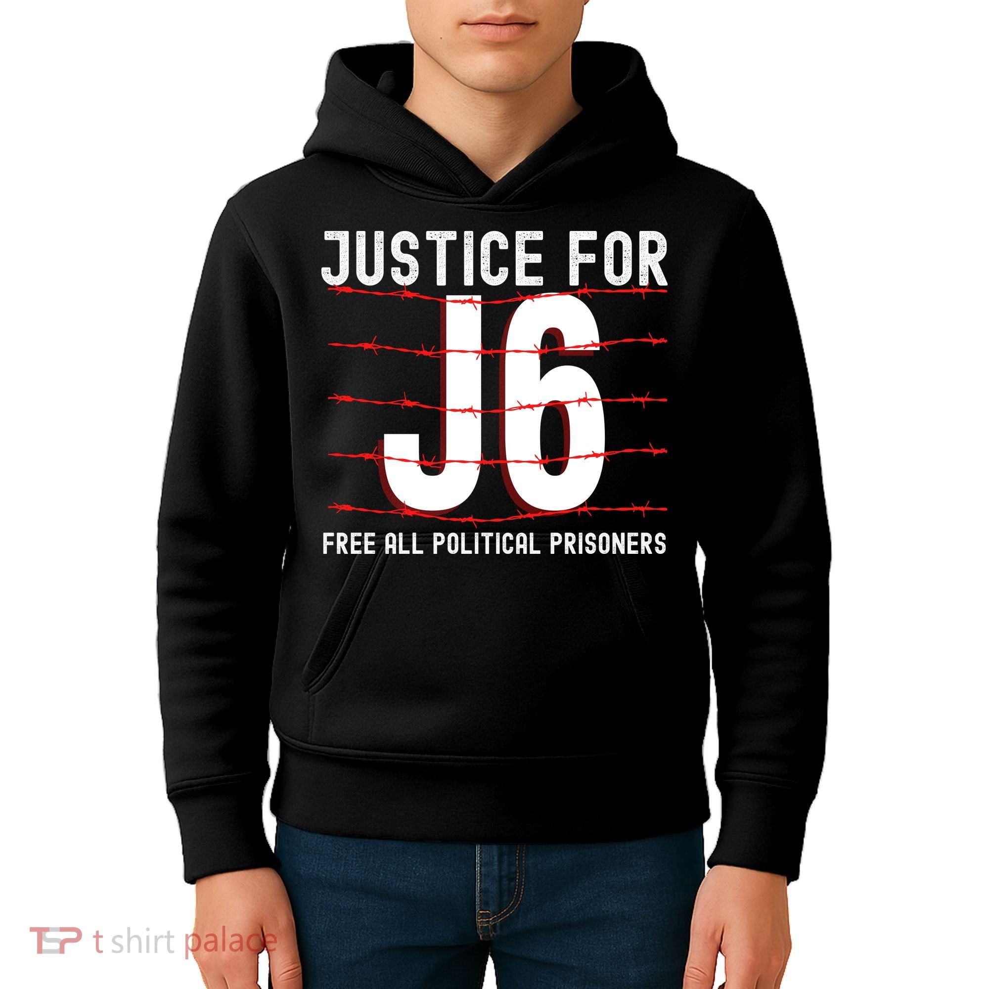 Justice For J6 Conservative Kids Hoodie