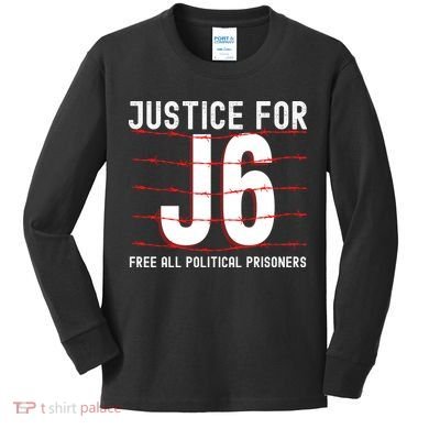 Justice For J6 Conservative Kids Long Sleeve Shirt