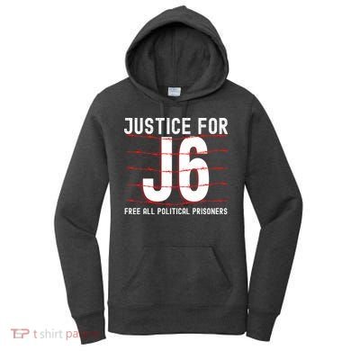 Justice For J6 Conservative Women's Hoodie