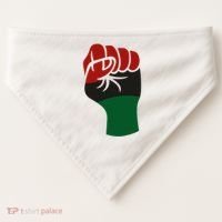 Juneteenth Fist USA-Made Doggie Bandana thumb 0