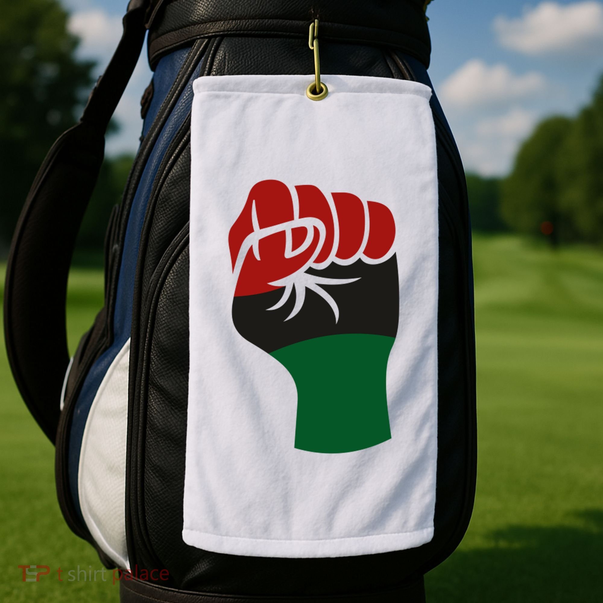 Juneteenth Fist Golf Towel