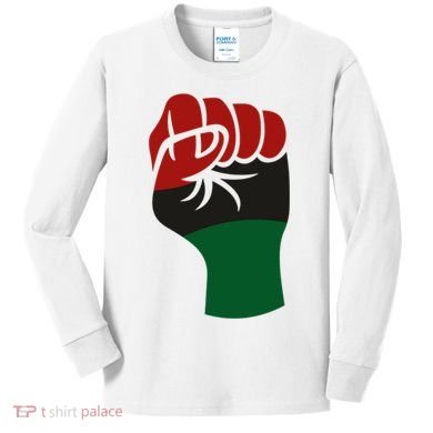 Juneteenth Fist Kids Long Sleeve Shirt