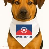 Juneteenth Flag USA-Made Doggie Bandana thumb 1