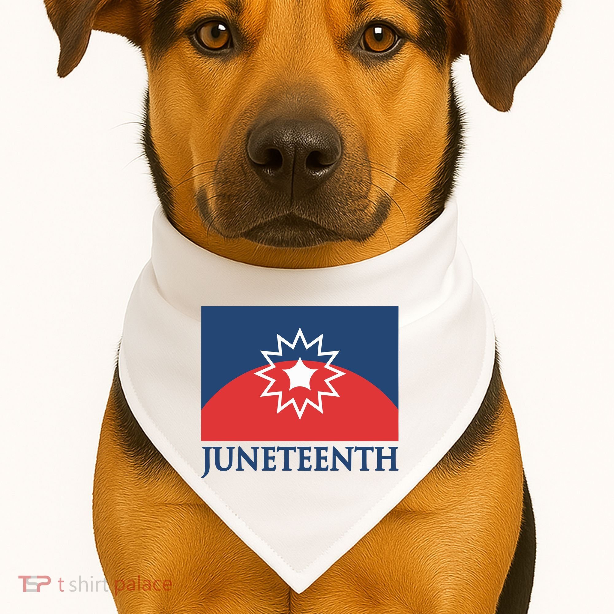 Juneteenth Flag USA-Made Doggie Bandana