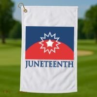 Juneteenth Flag Golf Towel thumb 1