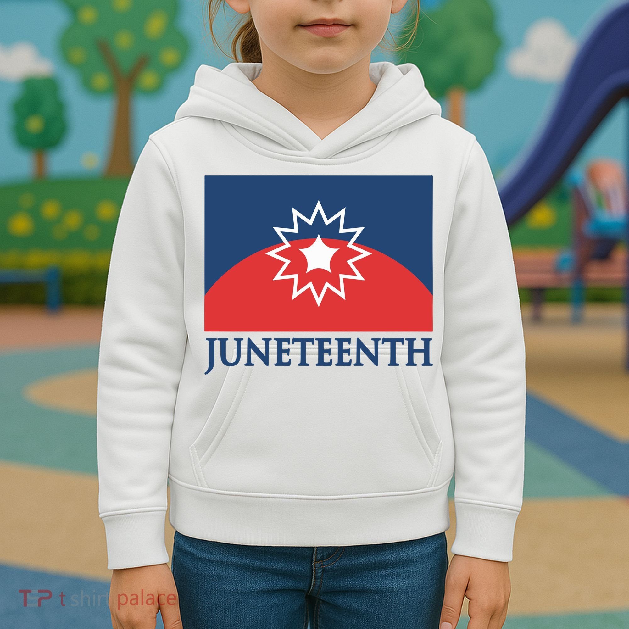 Juneteenth Flag Kids Hoodie