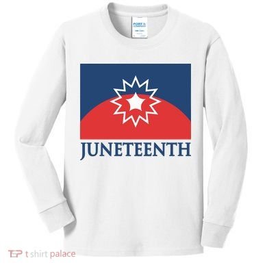 Juneteenth Flag Kids Long Sleeve Shirt