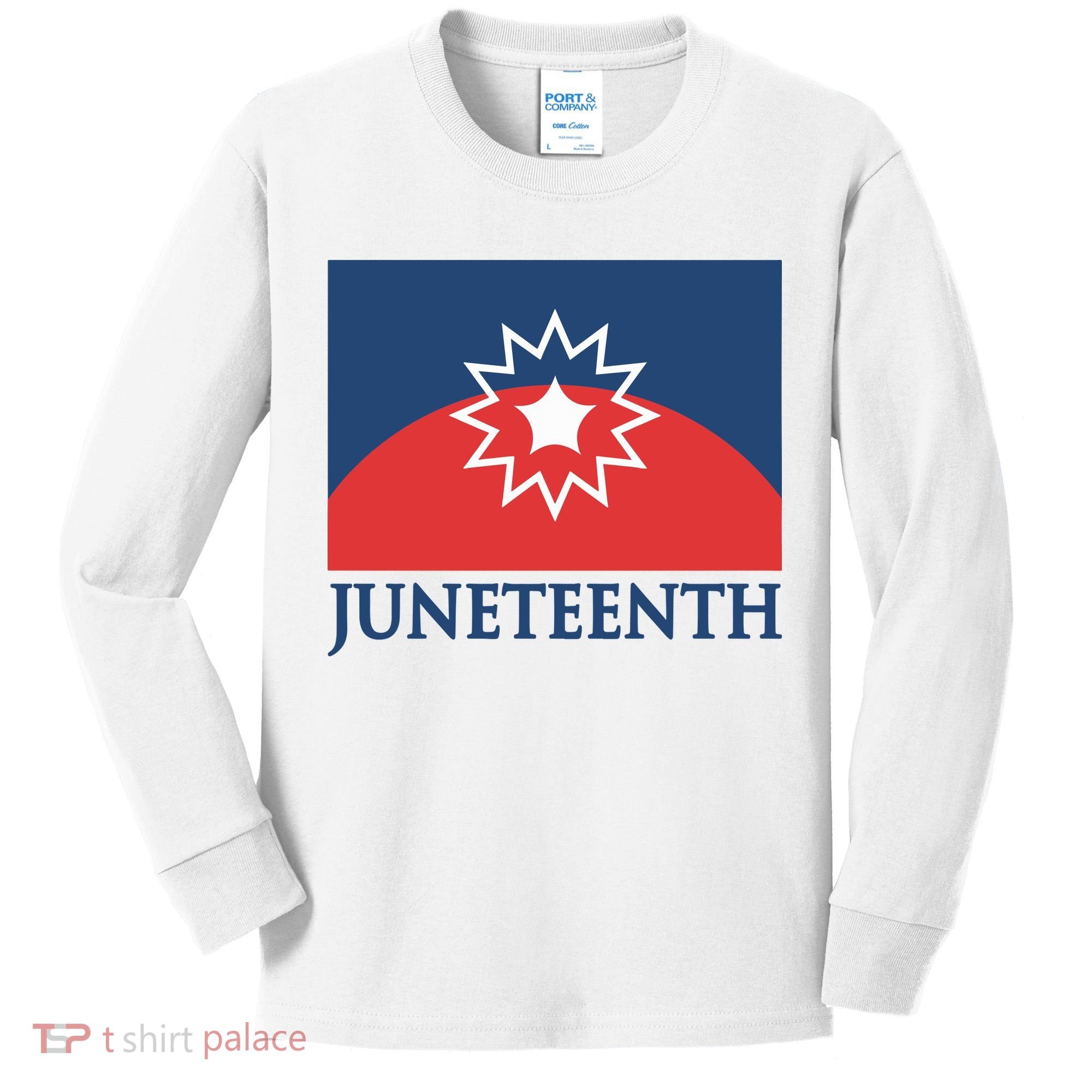 Juneteenth Flag Kids Long Sleeve Shirt