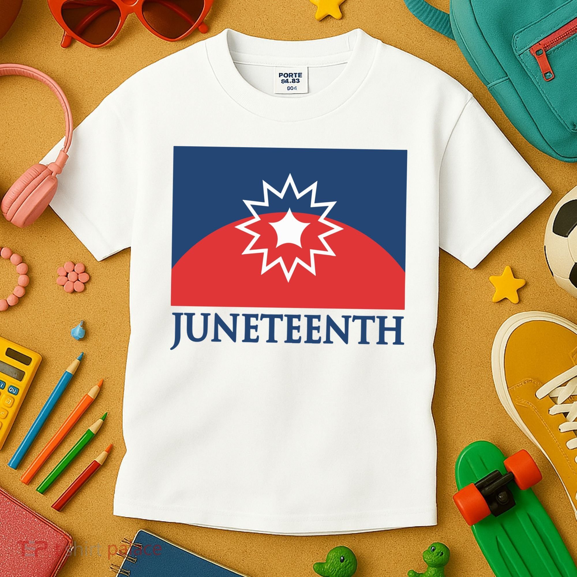 Juneteenth Flag Kids T-Shirt