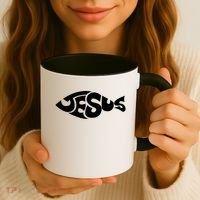 Jesus Fish Coffee Mug thumb 3