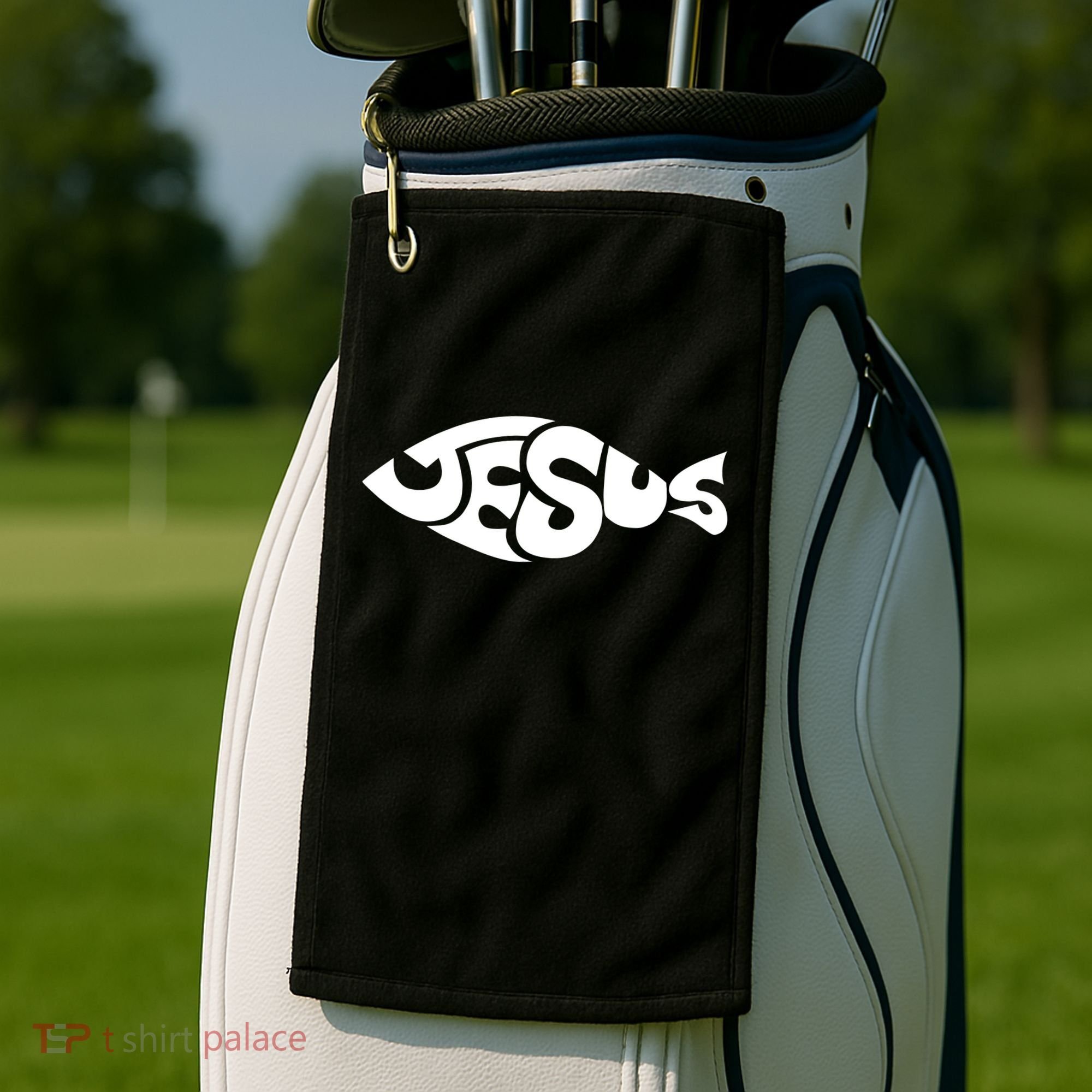 Jesus Fish Golf Towel